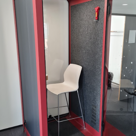 Cabine individuelle Sound box rouge HIDA - OCCASION – Image 5