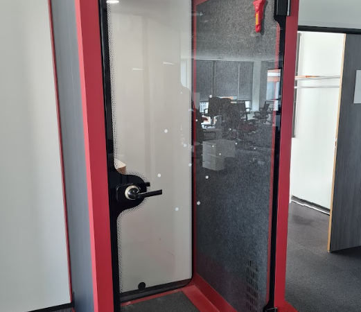 Cabine individuelle Sound box rouge HIDA - OCCASION – Image 3