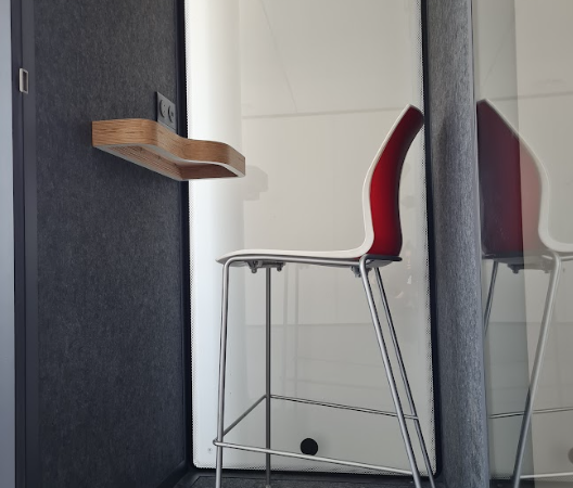 Cabine individuelle Sound box noire HIDA - OCCASION – Image 6