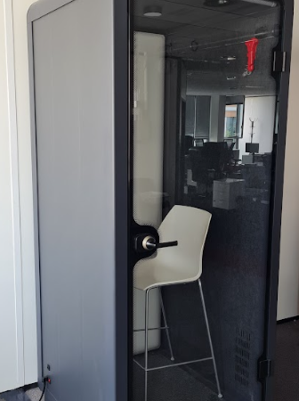 Cabine individuelle Sound box noire HIDA - OCCASION – Image 2