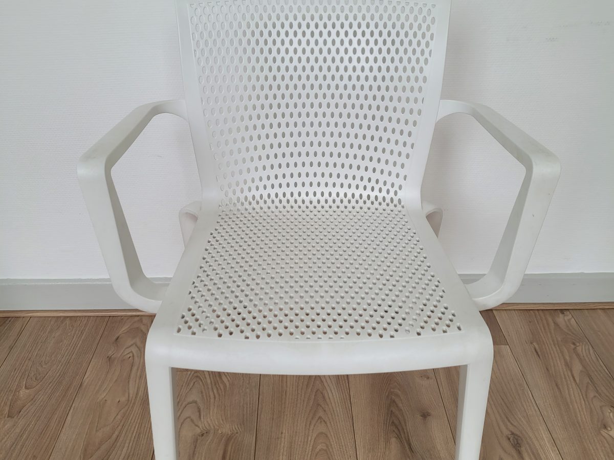 Chaise empilable DOCKER DISQUE blanc - OCCASION – Image 2