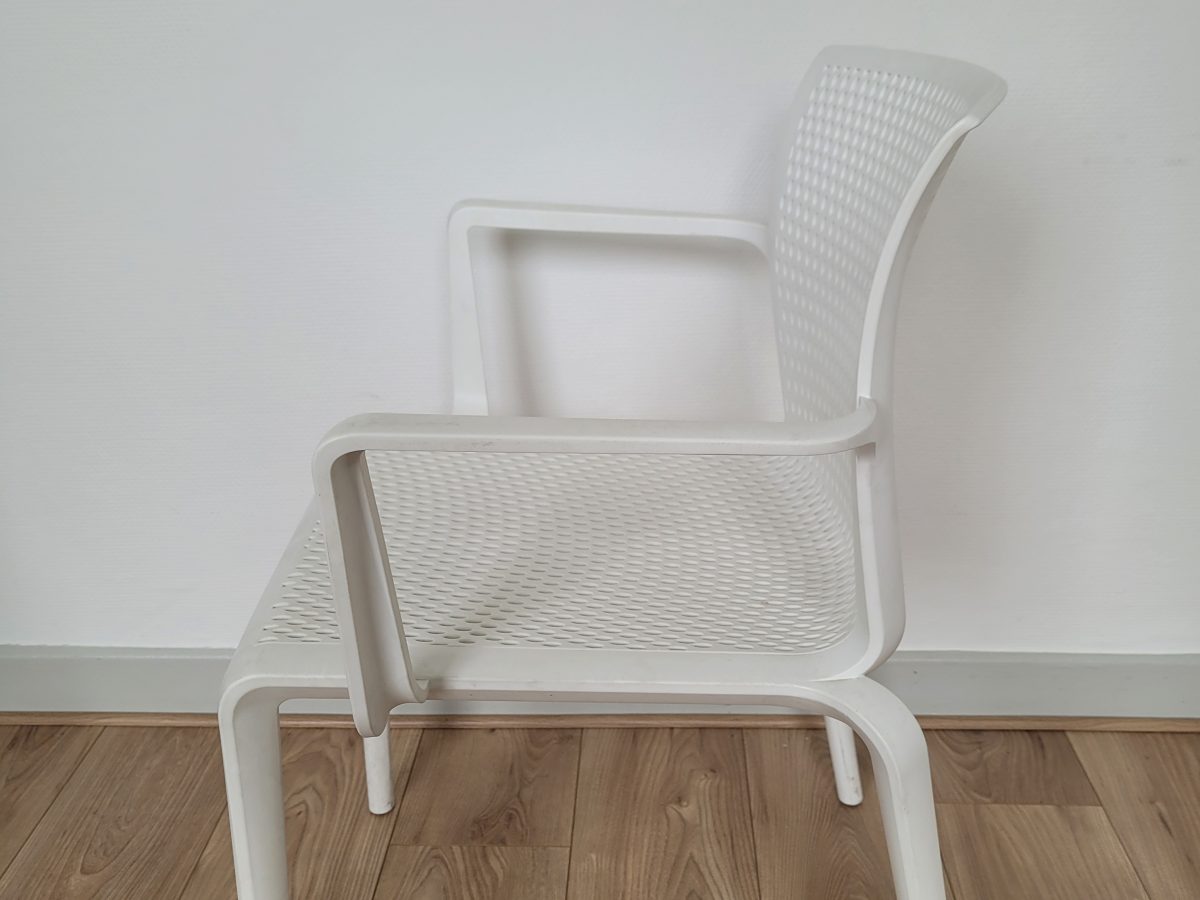Chaise empilable DOCKER DISQUE blanc - OCCASION – Image 4