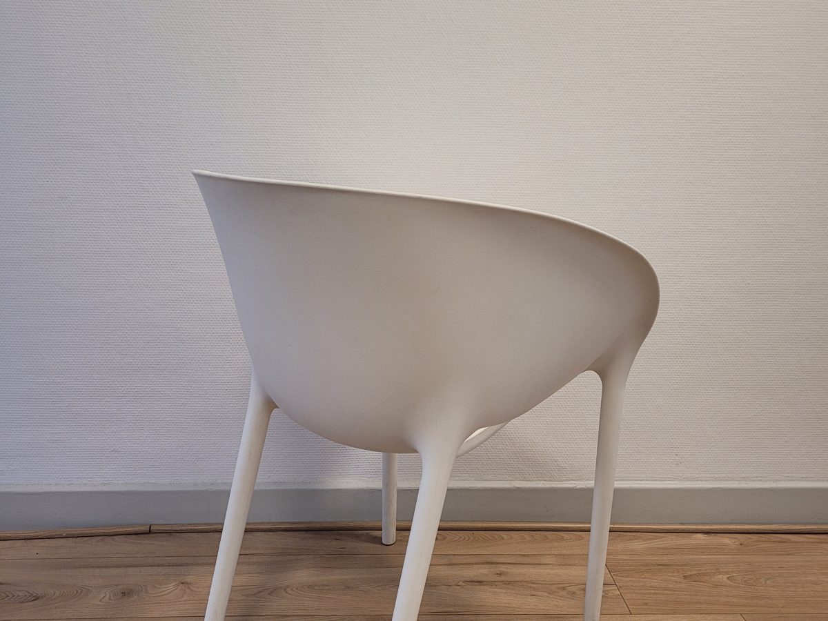 Chaise DISQUE Egg Blanche - OCCASION – Image 4