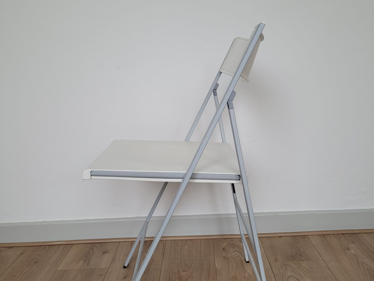 Chaise pliante Argal BCMS blanche - OCCASION – Image 4