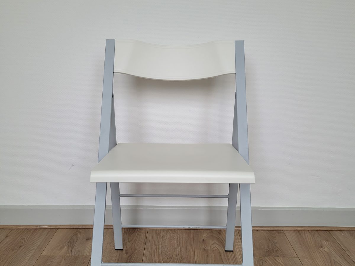 Chaise pliante Argal BCMS blanche - OCCASION – Image 2
