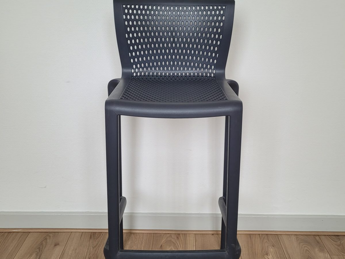 Chaise haute empilable Docker DISQUE grise - OCCASION – Image 2