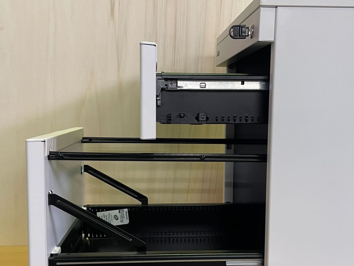 Caisson mobile blanc 2 tiroirs MOBY - OCCASION – Image 5