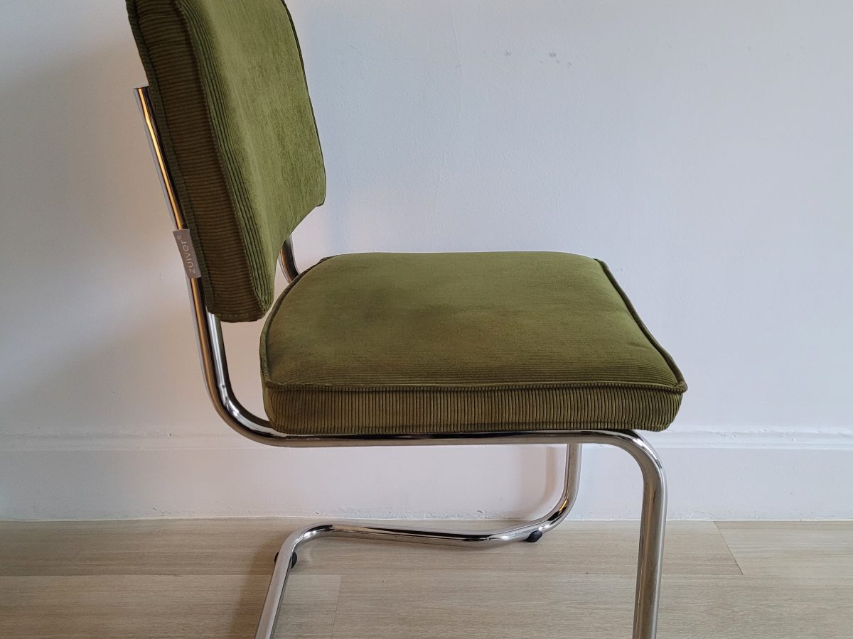 Chaise de réunion Zuiver Ridge Rib vert - OCCASION – Image 3